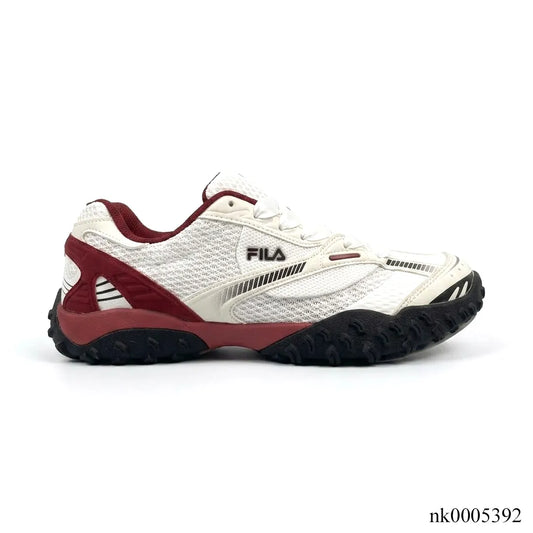 FL Echappe 2 White and Wine-Red Shoes Sneakers - nk0005392 image 0