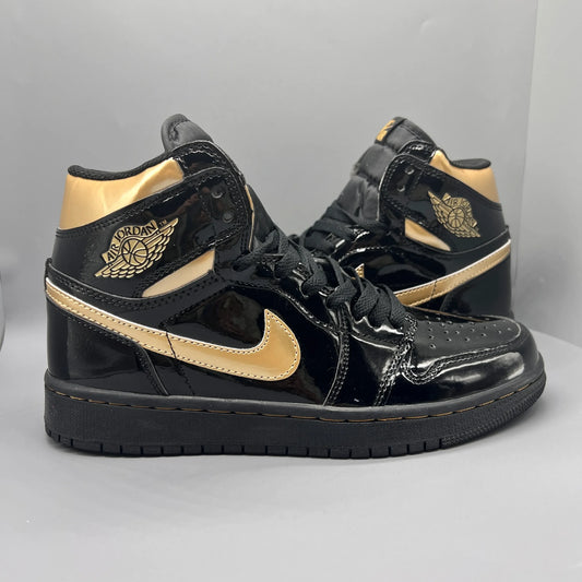 AJ 1 Retro High OG "Black Metallic Gold" Shoes Sneakers – nk0005530 image 2