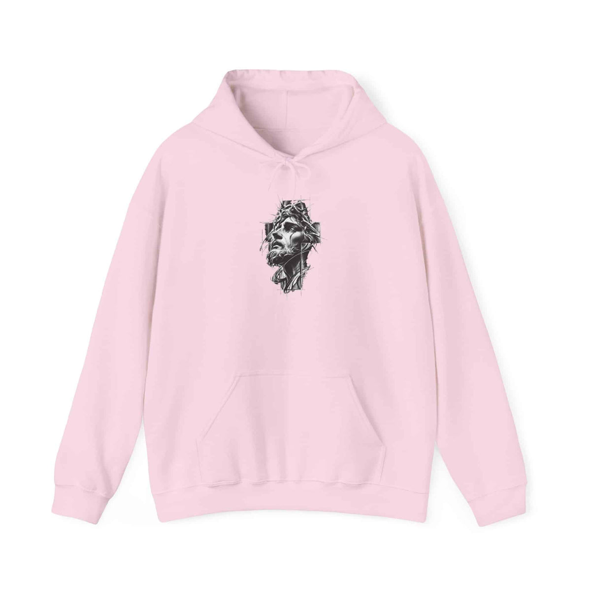 Crown of Faith 2 Hooded Sweatshirt - XL, Light Pink image
