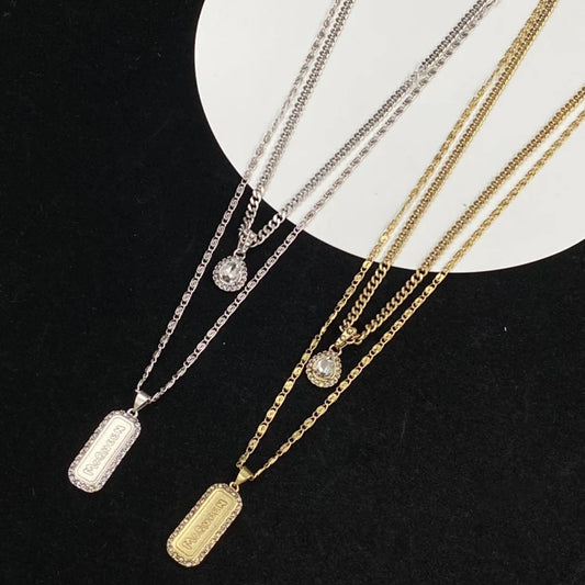 McQueen Logo Plaque Chain Necklace - MC0008 image 2