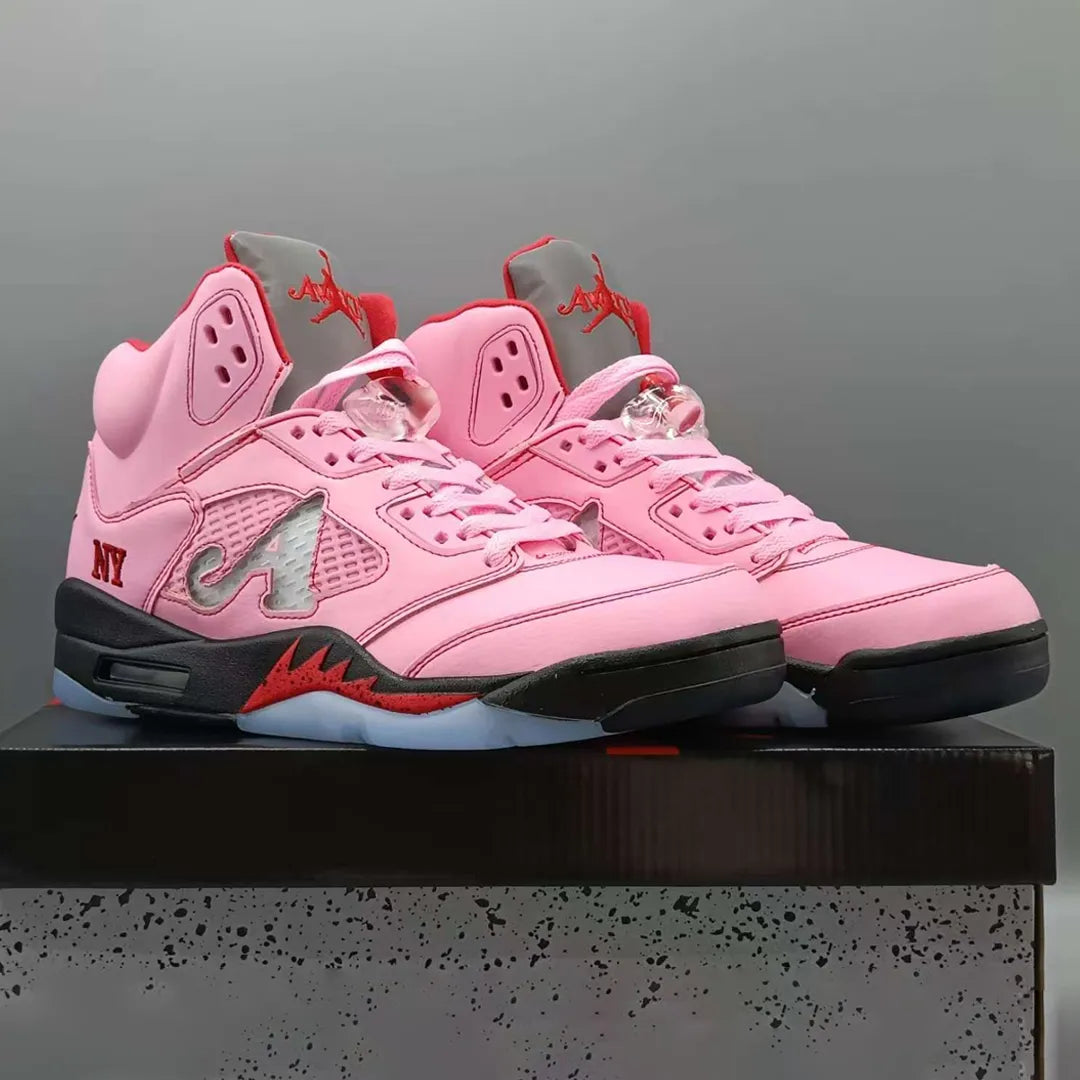 Awake NY x AJ 5 Arctic Pink Shoes Sneakers - nk0004393 image 7