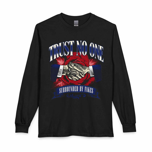 Graphic Print Long Sleeve T-Shirt - POD0037 image 0
