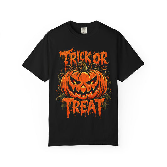 Trick or Treat Unisex Garment-Dyed T-shirt image 0