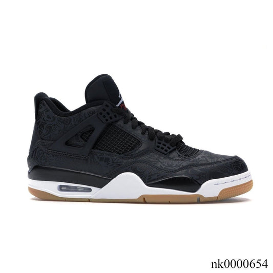 AJ 4 Retro Laser Black Gum Shoes Sneakers - nk0000654 image 0