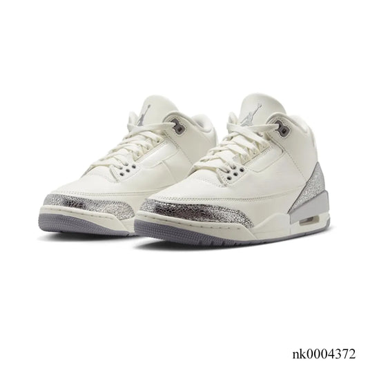 AJ 3 Sail/Metallic Silver Shoes Sneakers – nk0004372 image 2