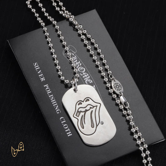 CH Tongue Square Pendant Necklace - CH0028 image 2