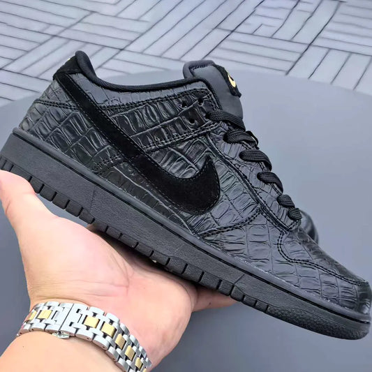 Dunk Low Black Croc Skin Shoes Sneakers - nk0004665 image 2