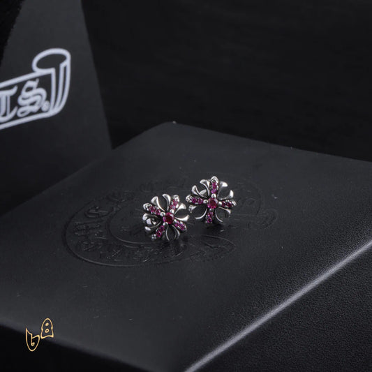 CH Cross Flower Earrings - CH0152 image 0