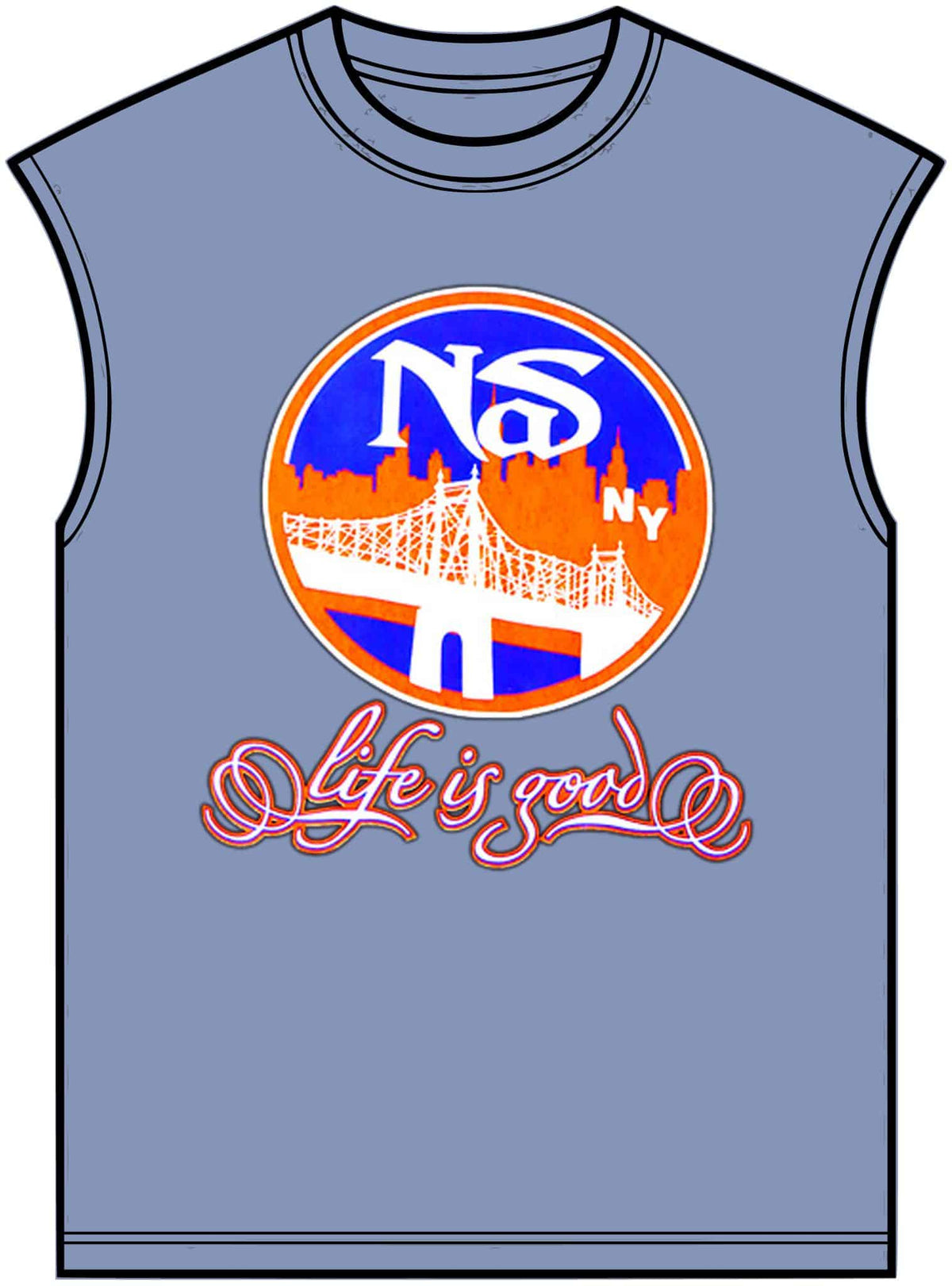 Life Is Good Unisex Garment-Dyed Muscle Tee image