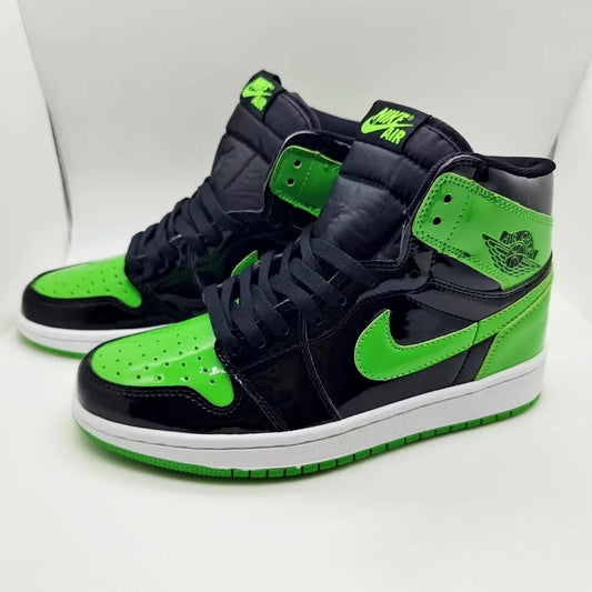 AJ 1 High OG Patent Green Shoes Sneakers – nk0004695 image 2