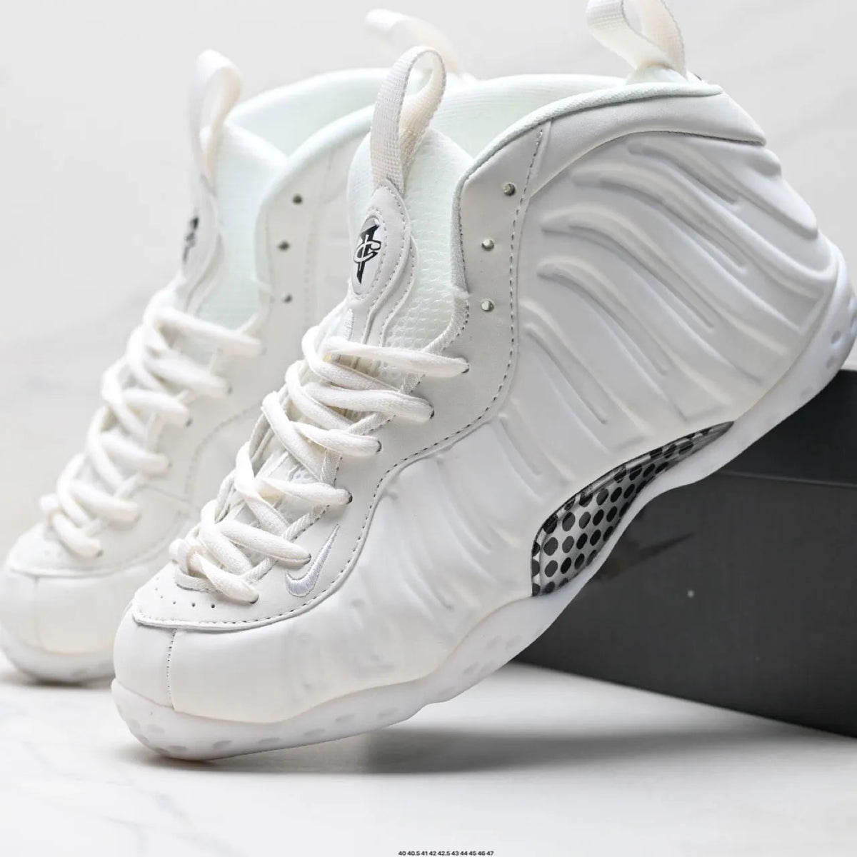 Air Foamposite One Triple White Shoes Sneakers – nk0004427 image 10