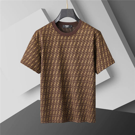 FD Diagonal FF Logo T Shirt in Brown - 78 - fd0000078 image 2