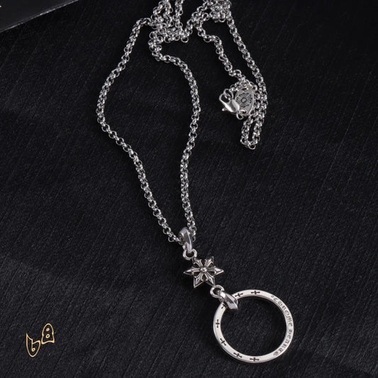 CH Circle Pendant Necklace - CH0023 image 0