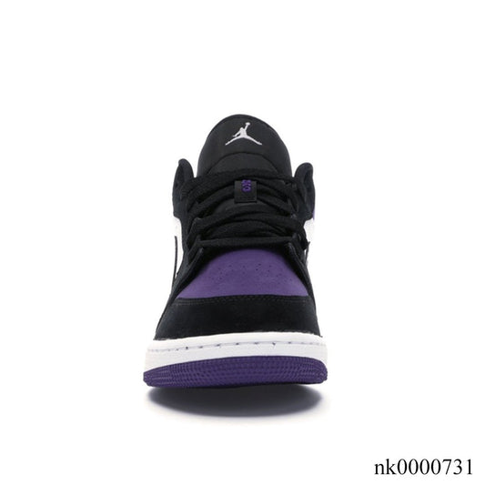 AJ 1 Low Court Purple (GS) Shoes Sneakers - nk0000731 image 2