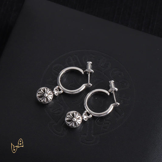 CH Cross Ball Flower Earrings - CH0155 image 0