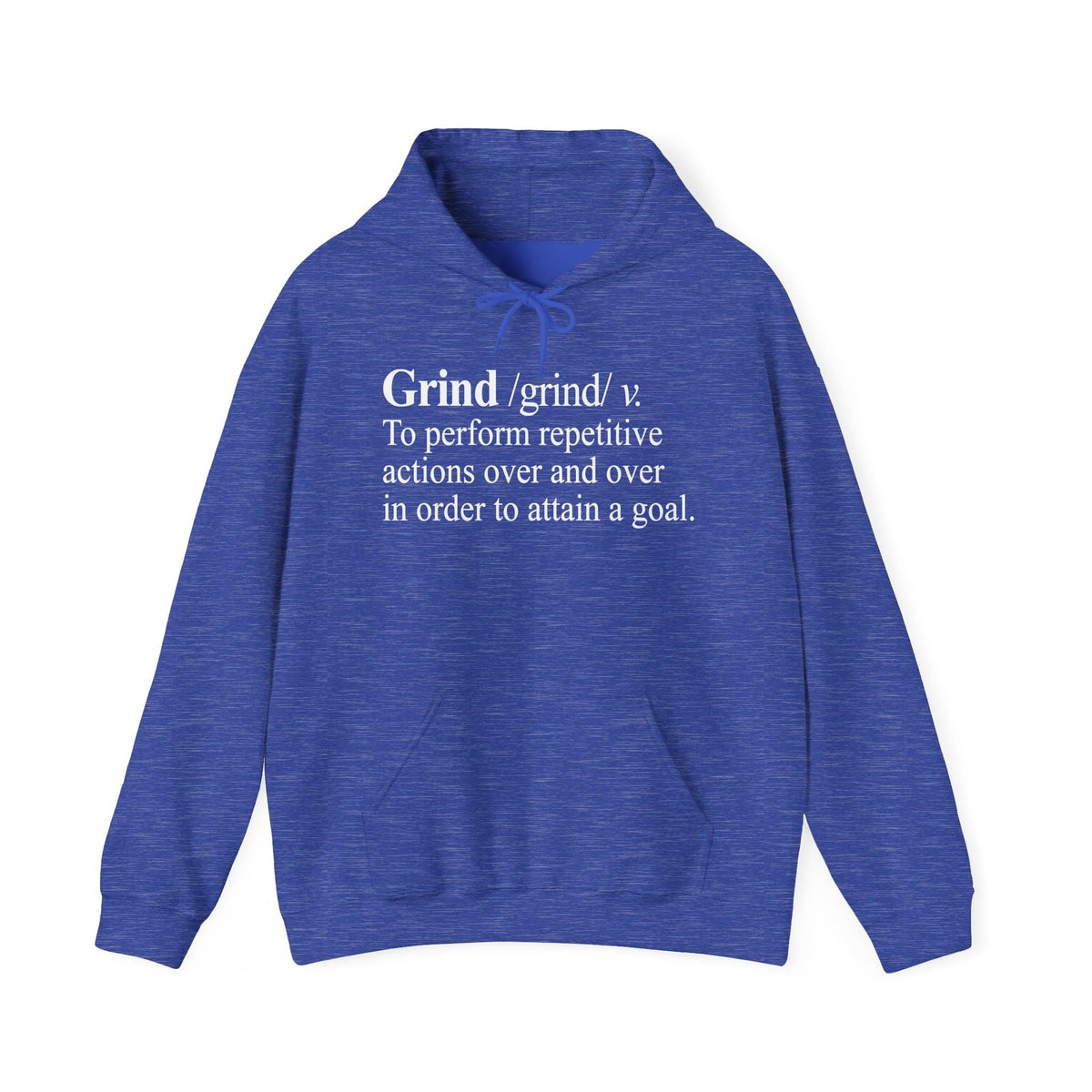 Grind Definition Unisex Heavy Blend™ Hooded Sweatshirt - L, Heather Sport Royal image