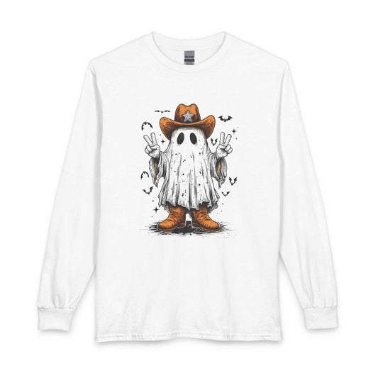 Howdy Ghost Long Sleeve T-Shirt image 0