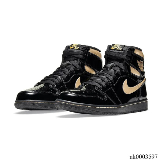 AJ 1 Retro HighBlack Metallic Gold 2020 Shoes Sneakers - nk0003597 image 2