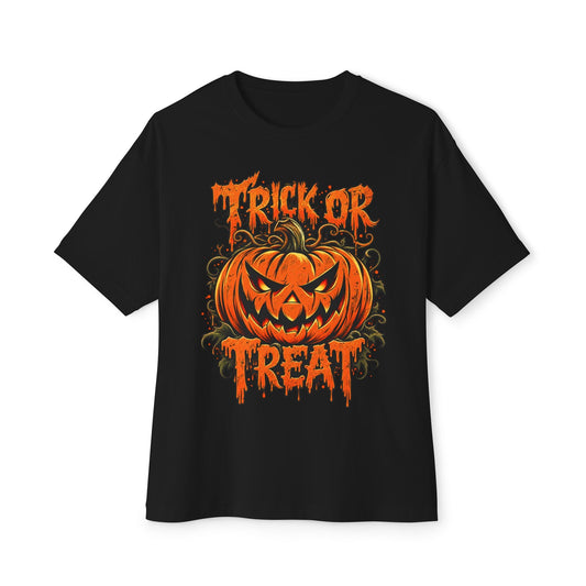 Trick or Treat Unisex Oversized Boxy Tee image 0