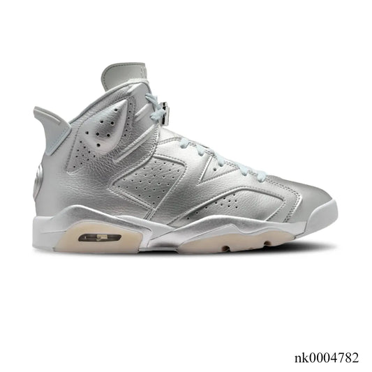 PSG x AJ 6 Metallic Silver Shoes Sneakers - nk0004782 image 0