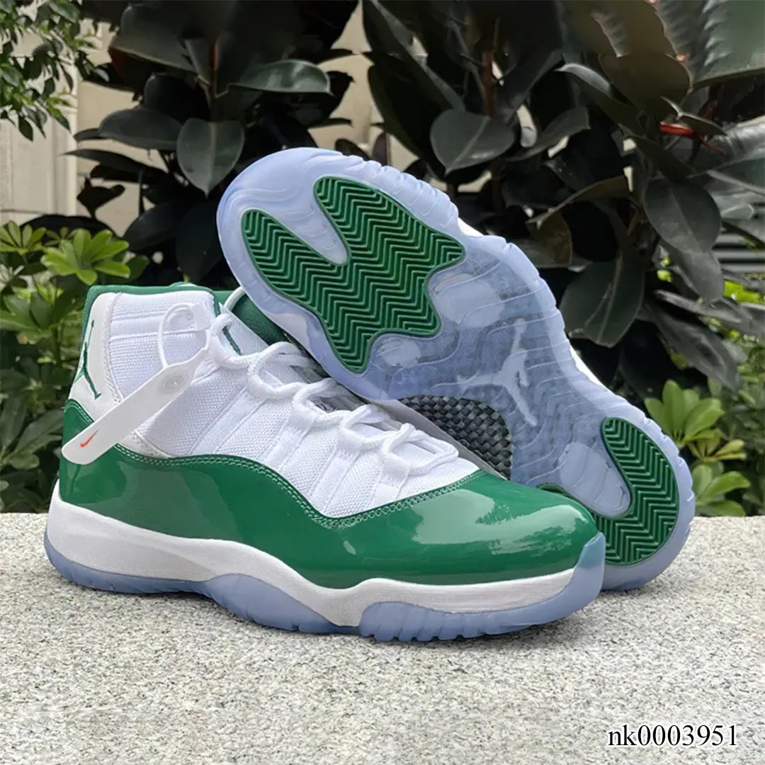 AJ 11 White Green Shoes Sneakers - nk0003951 image 8