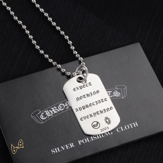 CH Dog Tag Necklace - CH0020 image 2