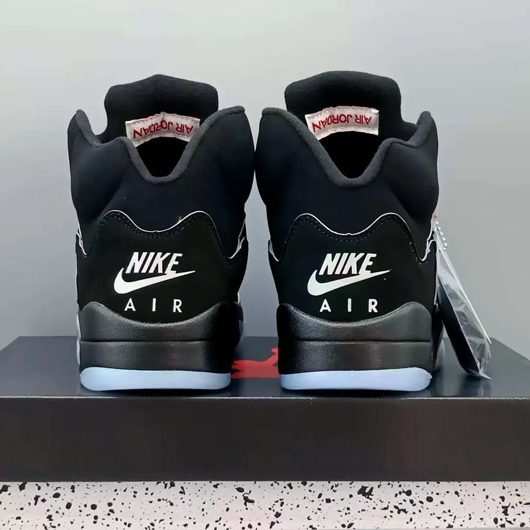 AJ 5 Black Metallic Reimagined Shoes Sneakers - nk0004216 image 9
