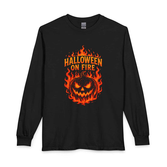 Halloween on Fire Long Sleeve T-Shirt image 0