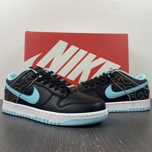 Dunk Low Barber Shop Black Shoes Sneakers - nk0002007 image 2