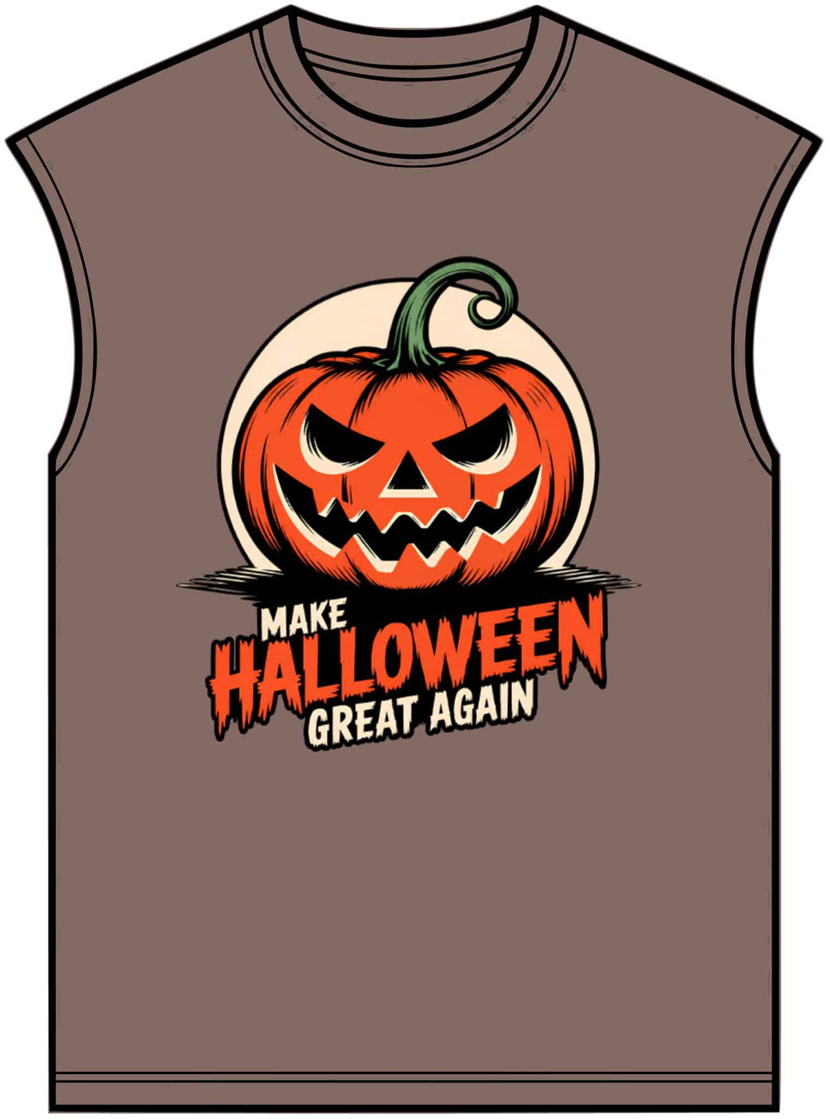 Make Halloween Great Again Unisex Garment-Dyed Muscle Tee image