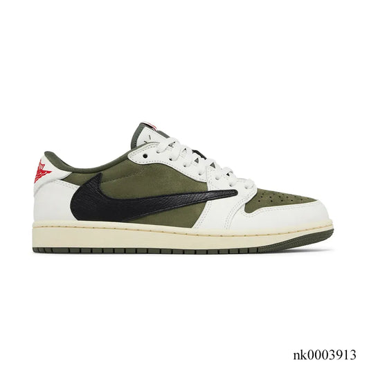 Travis Scott x AJ 1 Low Medium Olive Shoes Sneakers – nk0003913 image 0
