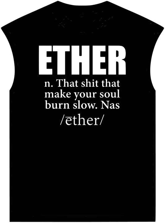 Ether Unisex Garment-Dyed Muscle Tee image 0