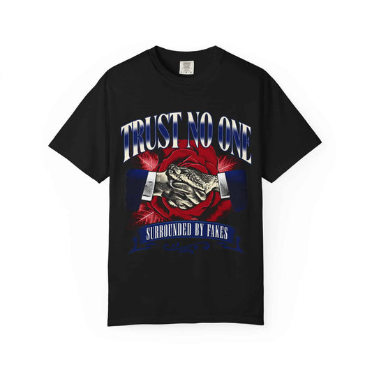 Graphic Print Unisex Garment-Dyed T-shirt - POD0037 image 0