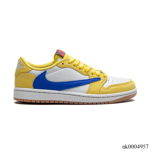 Travis Scott x AJ 1 Retro Low Canary Shoes Sneakers - nk0004957 image 0