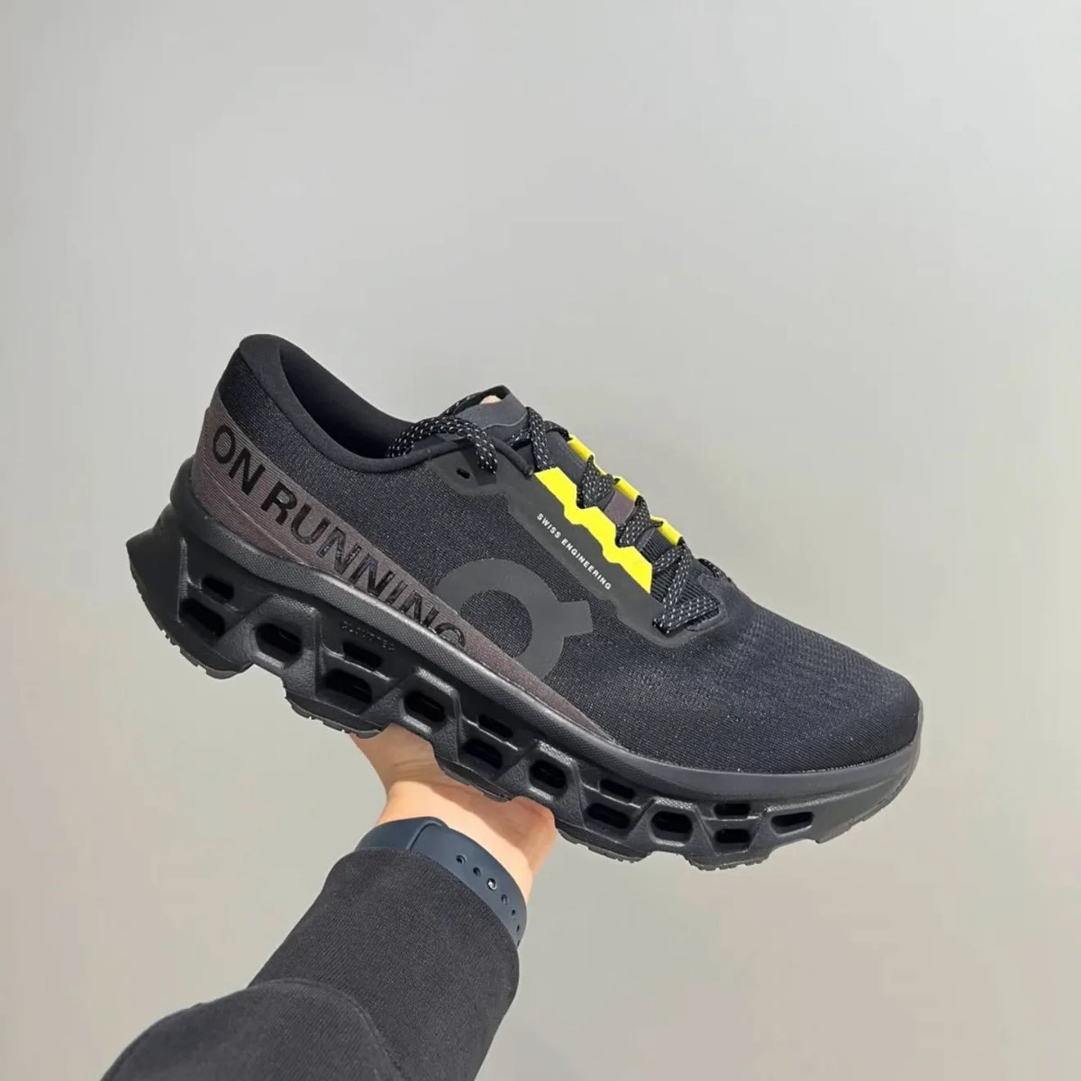 On Running Cloudmonster 3 Black Pebble Shoes Sneakers - nk0005601 image 2