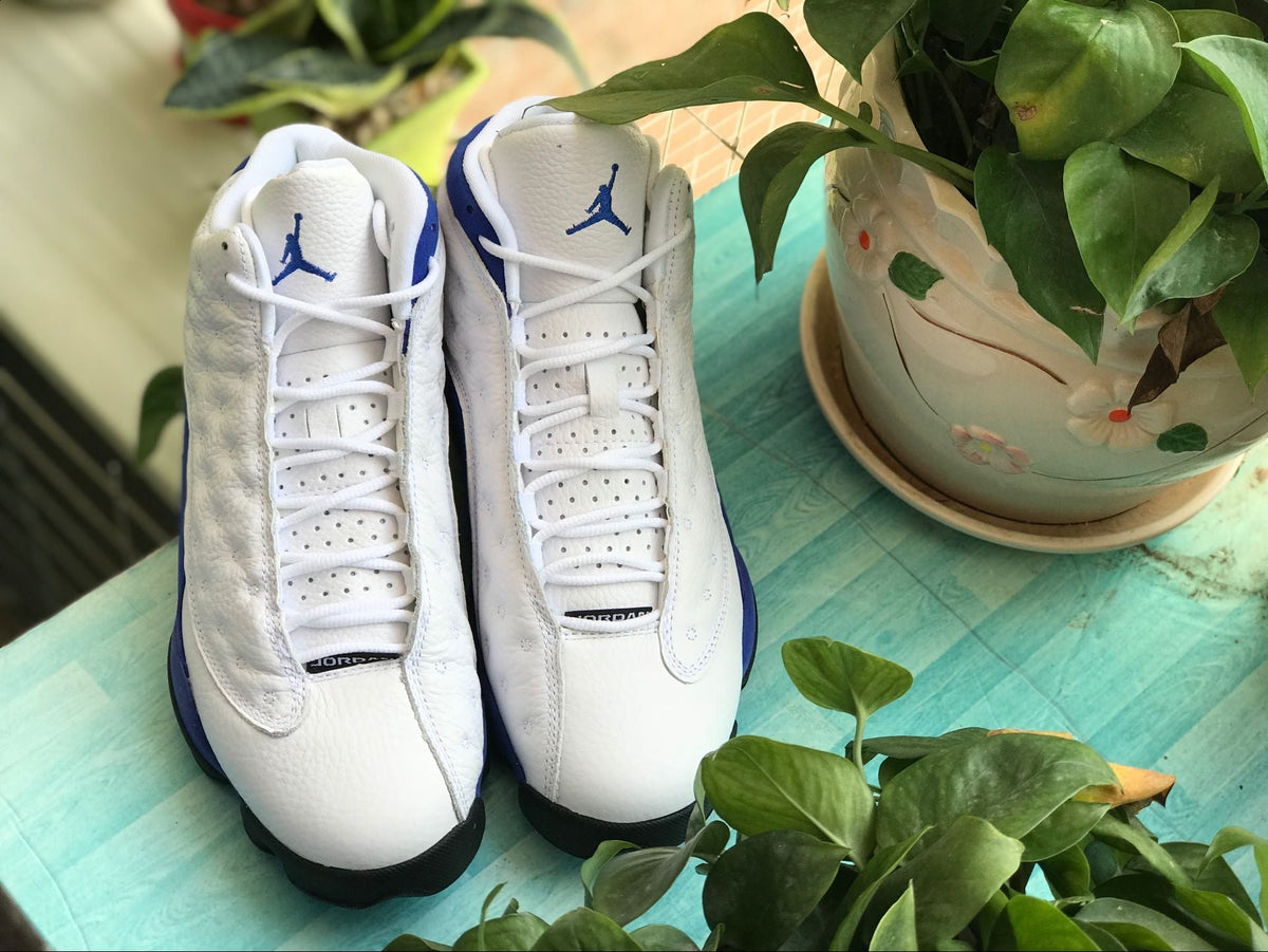 AJ 13 Retro White Hyper Royal Black Shoes Sneakers - nk0000665 image 12