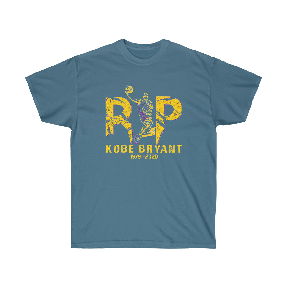 R.I.P Kobe Bryant Men T-Shirt - Indigo Blue, 2XL image