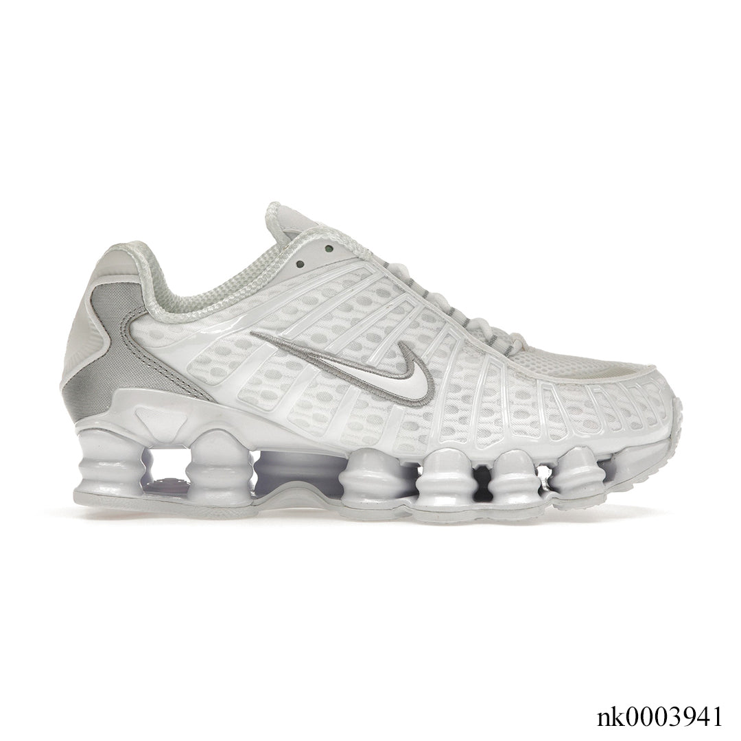 Shox TL White Metallic Silver Max Orange Shoes Sneakers - nk0003941 image
