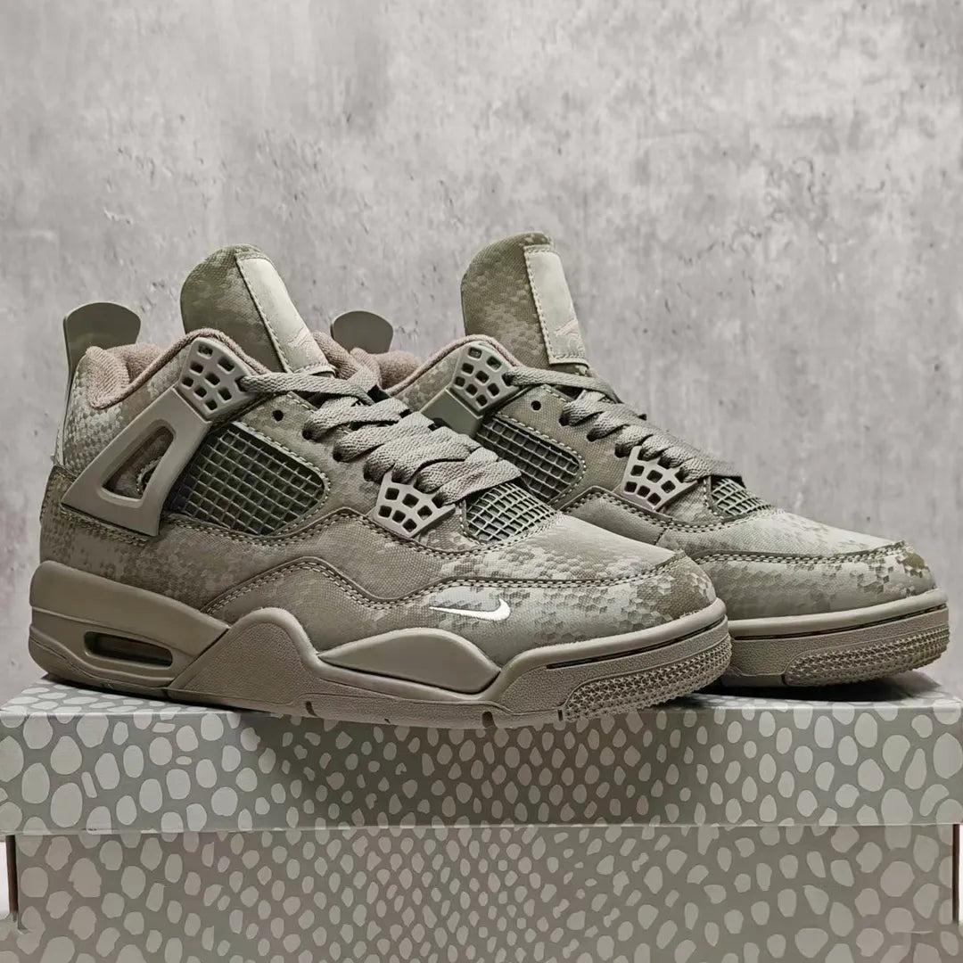 Nigel Sylvester x AJ 4 Army Green Mamba Shoes Sneakers - nk0004631 image 6