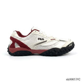 FL Echappe 2 White and Wine-Red Shoes Sneakers - nk0005392 image 0