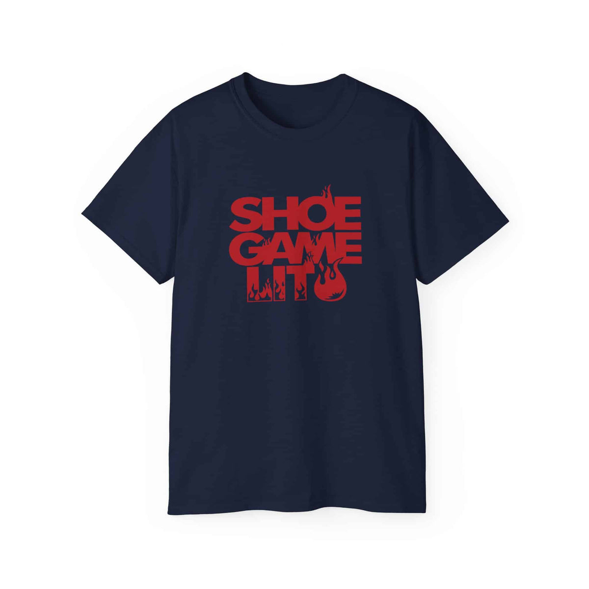 Graphic Print T-Shirt - POD0040 - M, Navy image