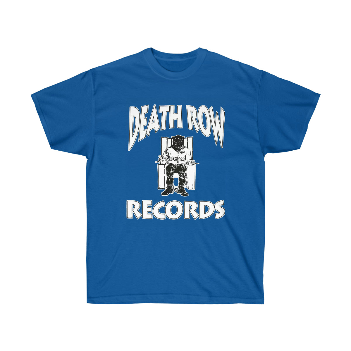 White Death Row Men T-Shirt - Royal, S image