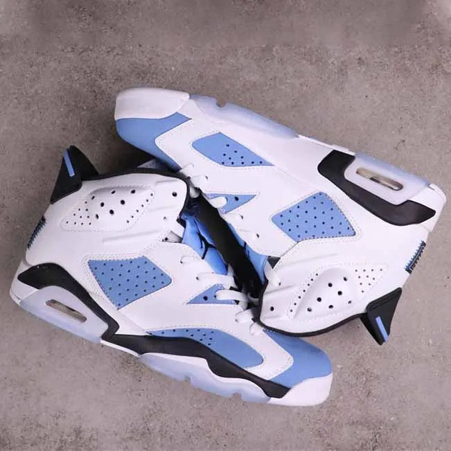 AJ 6 Retro UNC White Shoes Sneakers - nk0002320 image 5