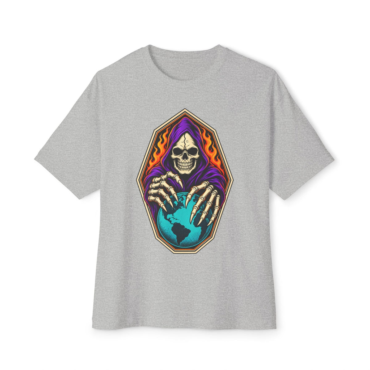 Soul Keeper Unisex Oversized Boxy Tee - Athletic Heather, 2XL image