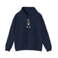 Skull Luxury Hooded Sweatshirt - S, Navy image