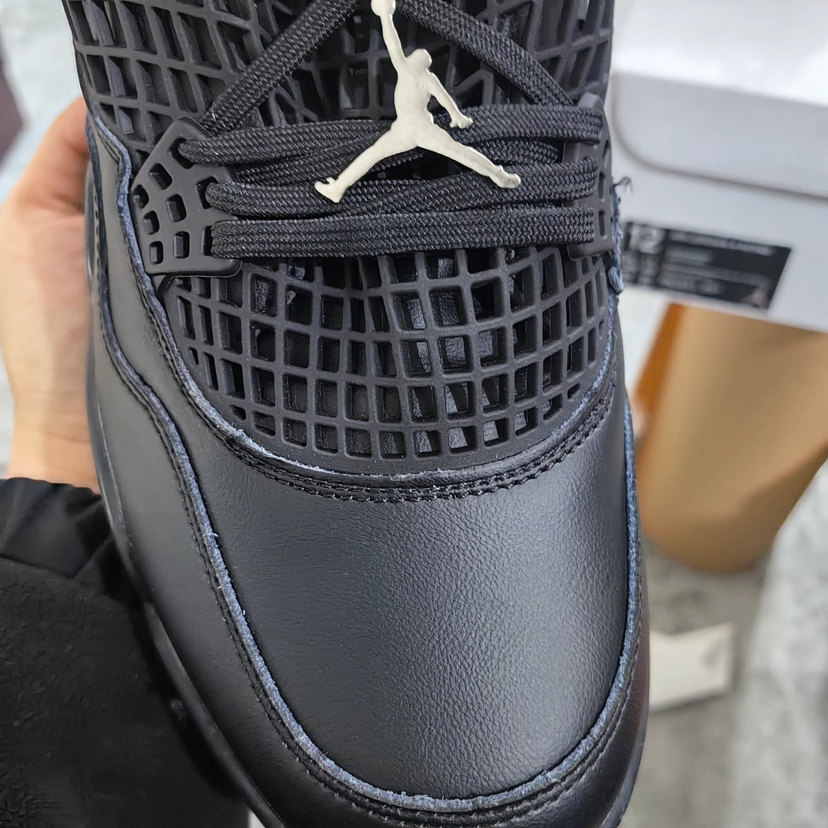 [Premium] AJ 4 NET Black Shoes Sneakers - nk0004084 image 17