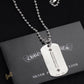 CH M Love Pattern Square Necklace - CH0006 image 1