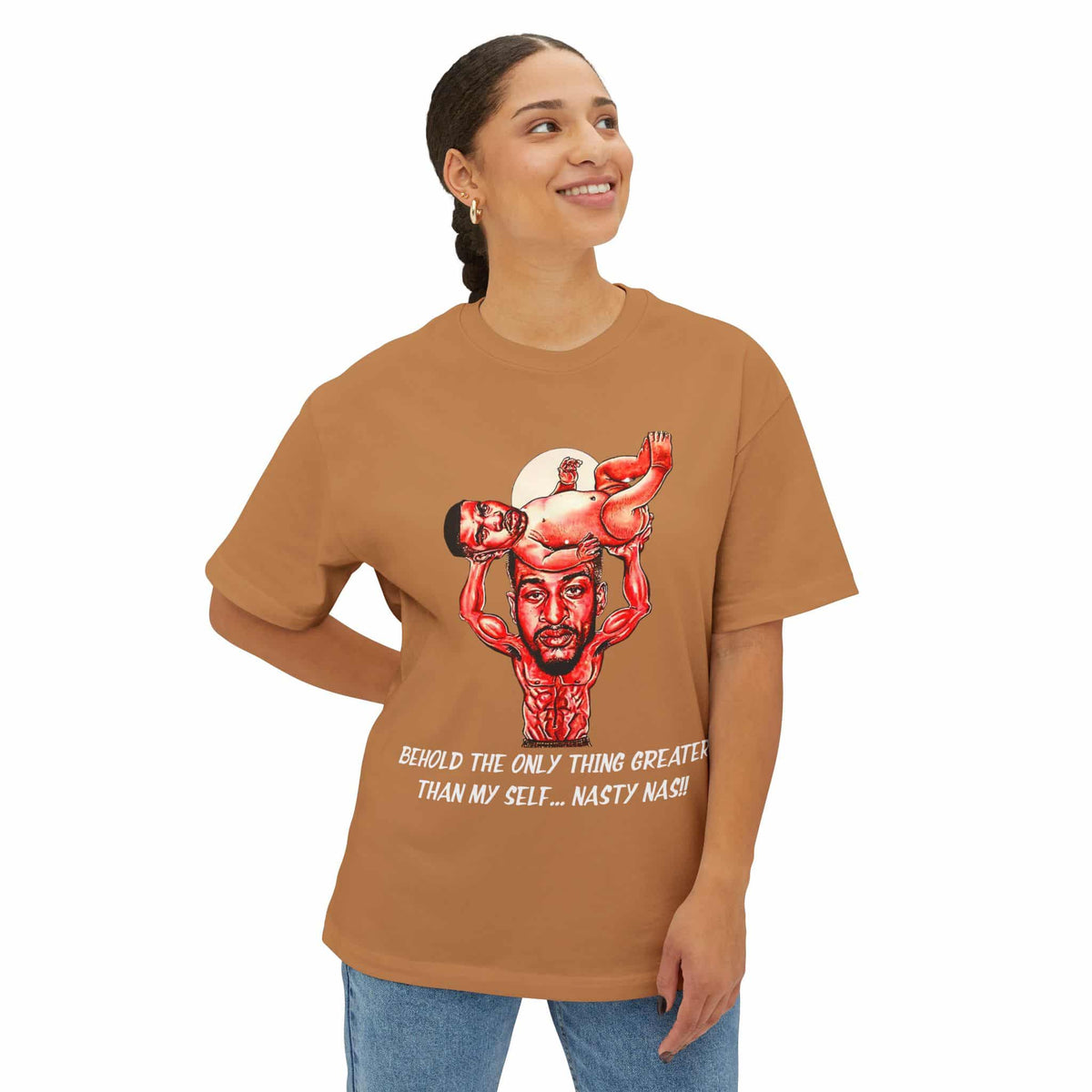Nas The Last Word  Unisex Oversized Boxy Tee image 15