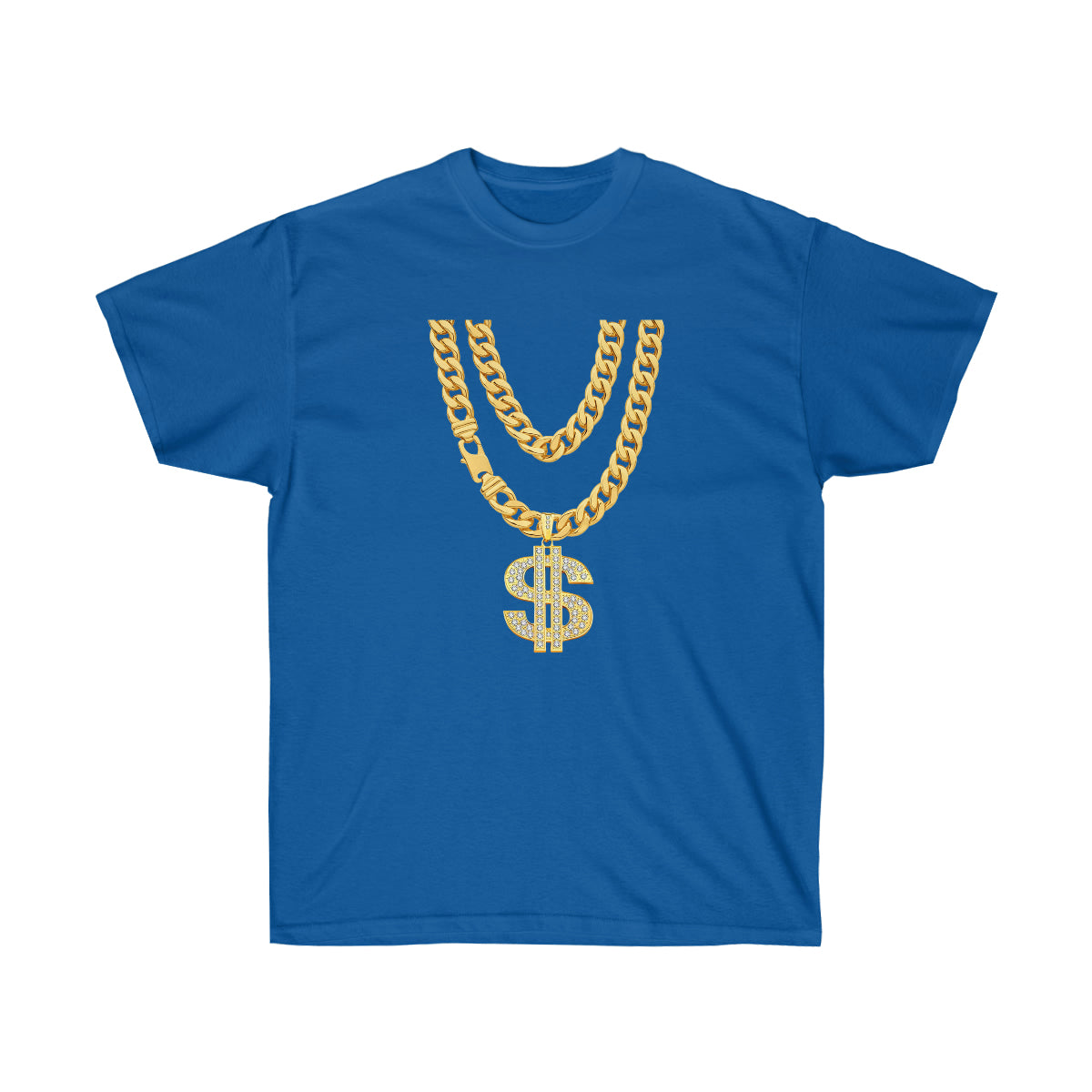 Necklace Dollar Men T-Shirt - Royal, XL image