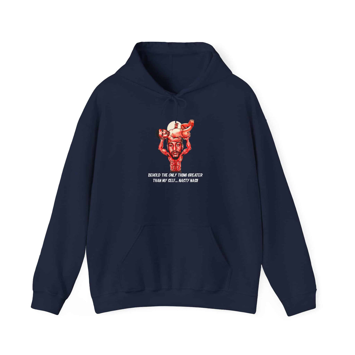 Nas The Last Word Unisex Heavy Blend™ Hooded Sweatshirt - M, Navy image